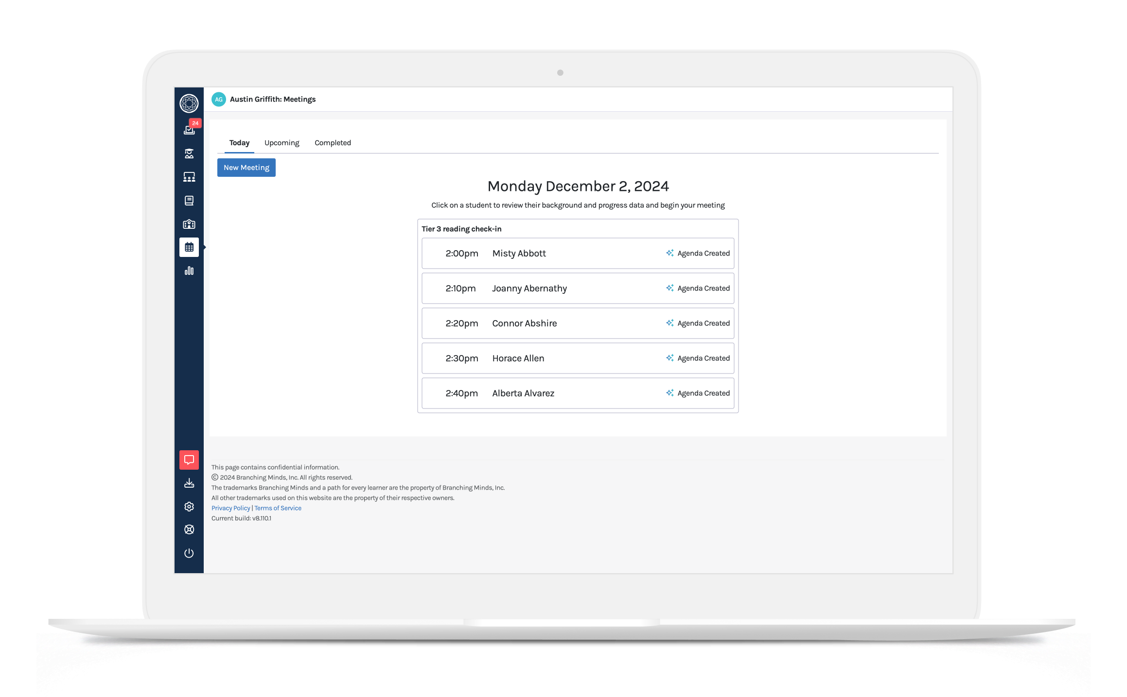 AI Meeting Assistant View